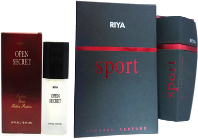 Riya SPORT PERFUME 100 ML + OPEN SECRET PERFUME 30 ML Eau de Parfum - 30 ml(For Men & Women)
Riya SPORT PERFUME 100 ML + OPEN SECRET PERFUME 30 ML Eau de Parfum - 30 ml(For Men & Women)