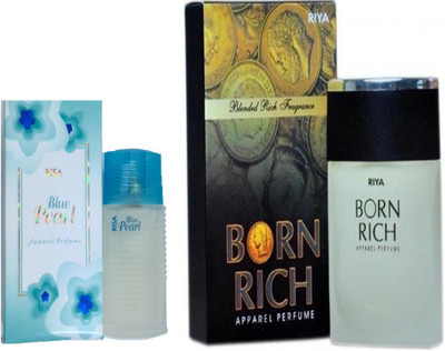 Riya BORN RICH PERFUME 100 ML + BLUE PEARL PERFUME 30 ML Eau de Parfum - 30 ml(For Men & Women)
Riya BORN RICH PERFUME 100 ML + BLUE PEARL PERFUME 30 ML Eau de Parfum - 30 ml(For Men & Women)