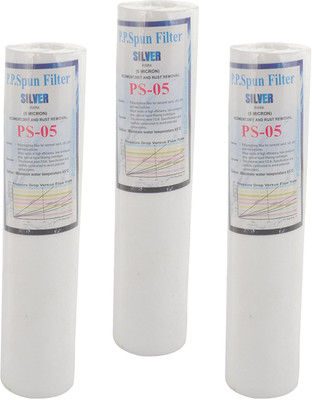 Aquahire Spun Filter 5 Micron White 10 Inch Set of 3 Solid Filter Cartridge(5, Pack of 3)
Aquahire Spun Filter 5 Micron White 10 Inch Set of 3 Solid Filter Cartridge(5, Pack of 3)
