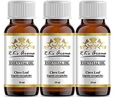 Rks Aroma Clove leaf Essential Oil (Pack of 3)(30 ml)