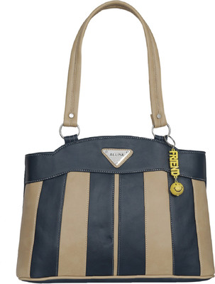 Alliya Shoulder Bag(Beige, Black)