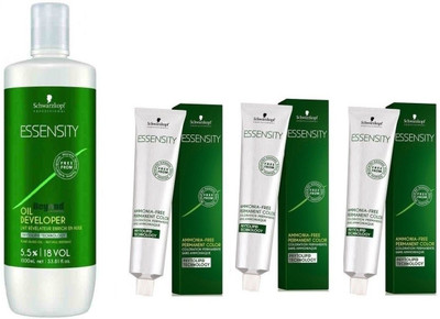 Schwarzkopf Essensity Ammonia Free 3-0 Dark Brown 60 mL(3 tube) + Essensity Oil Developer 1000 mL(Set of 4)
Schwarzkopf Essensity Ammonia Free 3-0 Dark Brown 60 mL(3 tube) + Essensity Oil Developer 1000 mL(Set of 4)