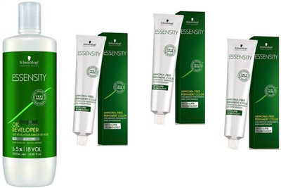 Schwarzkopf Essensity Ammonia Free6-99 Dark Blond Violet Extra 60 mL(3 tube) + Essensity Oil Developer 1000 mL(Set of 4)
Schwarzkopf Essensity Ammonia Free6-99 Dark Blond Violet Extra 60 mL(3 tube) + Essensity Oil Developer 1000 mL(Set of 4)