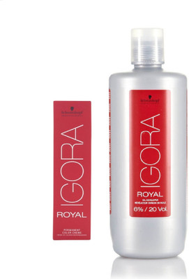 Schwarzkopf Igora Royal Permanent color crème 6-68 Dark Blonde Chocolate Red(1 tube) 60mL+ Igora Oil Developer 1000 mL(Set of 2)
Schwarzkopf Igora Royal Permanent color crème 6-68 Dark Blonde Chocolate Red(1 tube) 60mL+ Igora Oil Developer 1000 mL(Set of 2)