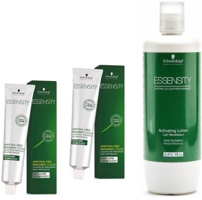 Schwarzkopf Essensity Ammonia Free 6-55 Dark Blonde Gold Exta 60 mL(2 tube) + Essensity Oil Developer 1000 mL(Set of 3)
Schwarzkopf Essensity Ammonia Free 6-55 Dark Blonde Gold Exta 60 mL(2 tube) + Essensity Oil Developer 1000 mL(Set of 3)