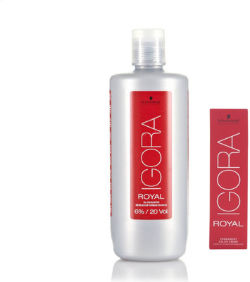 Schwarzkopf Igora Royal Permanent color crème 8-4 Light Blonde Beige(1 tube) 60mL+ Igora Oil Developer 1000 mL(Set of 2)
Schwarzkopf Igora Royal Permanent color crème 8-4 Light Blonde Beige(1 tube) 60mL+ Igora Oil Developer 1000 mL(Set of 2)