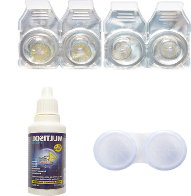Crystal green & grey Colored Contact lenses with Case & solution Monthly Contact Lens(0, Green, Pack of 4)
Crystal green & grey Colored Contact lenses with Case & solution Monthly Contact Lens(0, Green, Pack of 4)