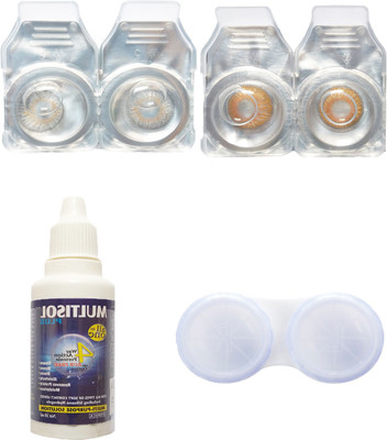 Crystal grey & hazel color Contact lenses with Case & solution Monthly Contact Lens(0, Grey, Pack of 4)
Crystal grey & hazel color Contact lenses with Case & solution Monthly Contact Lens(0, Grey, Pack of 4)