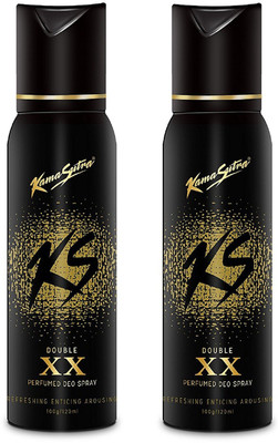 KamaSutra XX Perfume Body Spray 120ML Each (Pack of 2) Perfume Body Spray - For Men(240 ml, Pack of 2)
