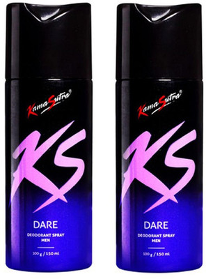 KamaSutra Dare Deodornt Spray 150ML Each (Pack of 2) Deodorant Spray - For Men(300 ml, Pack of 2)
KamaSutra Dare Deodornt Spray 150ML Each (Pack of 2) Deodorant Spray - For Men(300 ml, Pack of 2)