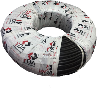 SKYDA PVC 6.0 sq/mm Black 90 m Wire(Black)