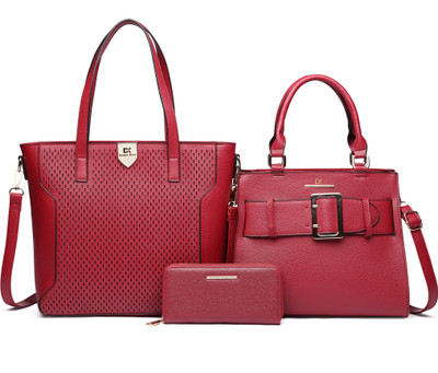 Diana Korr Hand-held Bag(Maroon)