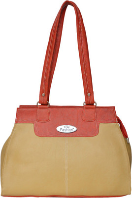 FD Fashion Soft Luggage Shoulder Bag(Beige, Red)