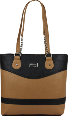 Yours Luggage Shoulder Bag(Brown, Black), Black;brown