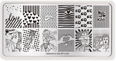 Born Pretty Stamping Template Rectangle Line Couple Nail Art Image Plate Valentine's Day BP-L005(Silver)
Born Pretty Stamping Template Rectangle Line Couple Nail Art Image Plate Valentine's Day BP-L005(Silver)
