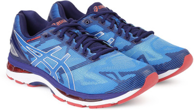 Asics GEL - NIMBUS 19 Running Shoes For Men(Blue, Navy, Diva blu/wh/indigo blu