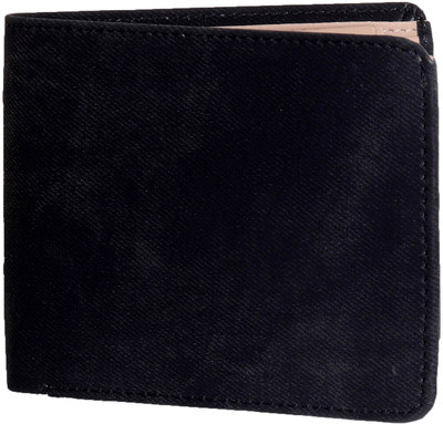 Amber Shine Men Black Denim Wallet(5 Card Slots)