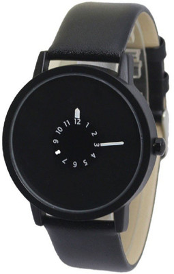 Miss Perfect Black Leather Belt Black Dial watch for boys Watch - For Men