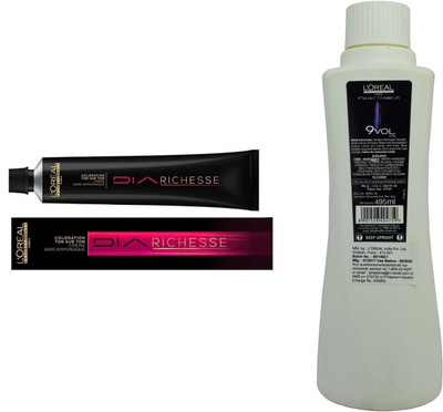 L'Oreal DIA Ammonia Free hair color 7 Blonde (1tube) 60mL+ DIA Activateur Developer 495mL(Set of 2)
L'Oreal DIA Ammonia Free hair color 7 Blonde (1tube) 60mL+ DIA Activateur Developer 495mL(Set of 2)