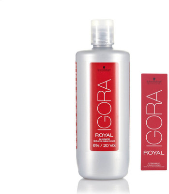 Schwarzkopf Igora Royal Permanent color crème 7-0 Medium Blonde (1tube) 60mL+ Igora Oil Developer 1000 mL(Set of 2)
Schwarzkopf Igora Royal Permanent color crème 7-0 Medium Blonde (1tube) 60mL+ Igora Oil Developer 1000 mL(Set of 2)