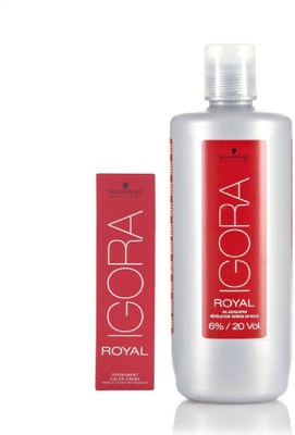 Schwarzkopf Igora Royal Permanent color crème 8-0 Light Blonde (1 tube) 60mL+ Igora Oil Developer 1000 mL(Set of 2)
Schwarzkopf Igora Royal Permanent color crème 8-0 Light Blonde (1 tube) 60mL+ Igora Oil Developer 1000 mL(Set of 2)