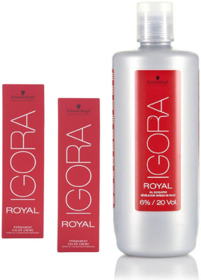 Schwarzkopf Igora Royal Permanent color crème 3-0 Dark Brown (2tube) 60mL+ Igora Oil Developer 1000 mL(Set of 3)
Schwarzkopf Igora Royal Permanent color crème 3-0 Dark Brown (2tube) 60mL+ Igora Oil Developer 1000 mL(Set of 3)