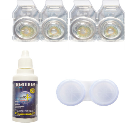Crystal green & green Colored Contact lenses with Case & solution Monthly Contact Lens(0, Green, Pack of 4)
Crystal green & green Colored Contact lenses with Case & solution Monthly Contact Lens(0, Green, Pack of 4)