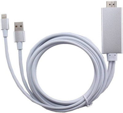 Microware Lightning to HDMI Adapter, Stouch 6.4Ft Lightning MHL To HDTV Cable HDMI Cable(Compatible with HDTV, Blu-Ray, Set Top Box, Gaming Console, Silver)
Microware Lightning to HDMI Adapter, Stouch 6.4Ft Lightning MHL To HDTV Cable HDMI Cable(Compatible with HDTV, Blu-Ray, Set Top Box, Gaming Console, Silver)