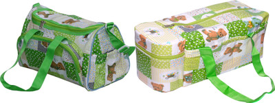 ANNAPURNA SALES Baby Diaper Bag With Bottle Warmers or Nappy Changing Bag with 2 Bottle Warmers Combo Set of 2 Pcs. Diaper Bag(Green)
ANNAPURNA SALES Baby Diaper Bag With Bottle Warmers or Nappy Changing Bag with 2 Bottle Warmers Combo Set of 2 Pcs. Diaper Bag(Green)