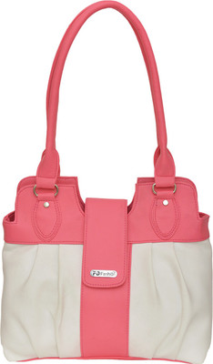 FD Fashion Soft Luggage Shoulder Bag(White, Pink), Pink;white