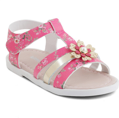 KITTENS Girls Velcro Flats(Pink