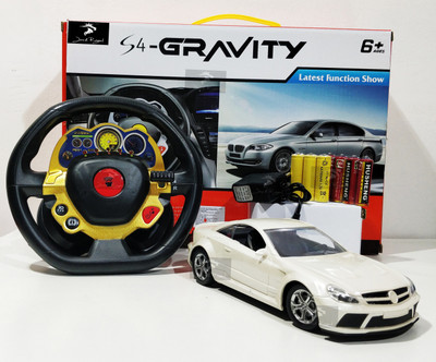 Jack Royal S4 gravity induction remote control pearl white benz car(White)