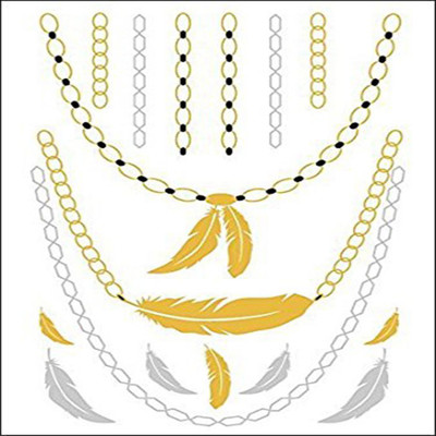 Generic Metallic Gold Silver Black Jewelry Inspired Temporary Bling Flash Tattoo T0011(Floral, Tropical, Fruits, Star, Mixed)
Generic Metallic Gold Silver Black Jewelry Inspired Temporary Bling Flash Tattoo T0011(Floral, Tropical, Fruits, Star, Mixed)