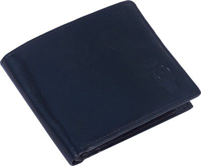 SAMTROH Men Black Genuine Leather Wallet(5 Card Slots)