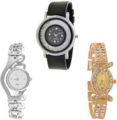 Niyati Nx GLORY Silver Chain Aks Golden And Black Strap New Fresh Arrival Stylish Combo WATCHES For Woman And Girls Watch - For Women Watch - For Girls
Niyati Nx GLORY Silver Chain Aks Golden And Black Strap New Fresh Arrival Stylish Combo WATCHES For Woman And Girls Watch - For Women Watch - For Girls