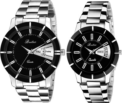Britex BT4119+7043 He & She Day and Date Functioning Couple Analog Watch - For Couple
Britex BT4119+7043 He & She Day and Date Functioning Couple Analog Watch - For Couple