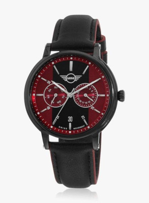 MINI 160640 Black Strap with Maroon & Black Dial Analog Casual Wrist Watch - For Men
MINI 160640 Black Strap with Maroon & Black Dial Analog Casual Wrist Watch - For Men