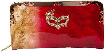 Aliado Casual Red Clutch