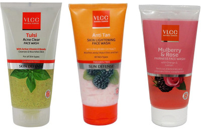 VLCC Original Tulsi Acne Clear, Anti-Tan Skin Ligtening, Mulberry and Rose FaceWash Face Wash(3 ml)
VLCC Original Tulsi Acne Clear, Anti-Tan Skin Ligtening, Mulberry and Rose FaceWash Face Wash(3 ml)