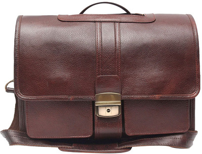 PARE 16 inch Laptop Messenger Bag(Brown)