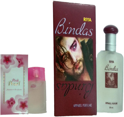 Riya PERFUME 100 ML + PINK PEARL PERFUME 30 ML Eau de Parfum - 30 ml(For Men & Women)
Riya PERFUME 100 ML + PINK PEARL PERFUME 30 ML Eau de Parfum - 30 ml(For Men & Women)