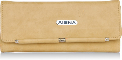 Aisna Party Beige Clutch