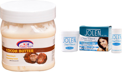 Pink Root Fruit Gel 500ml and JOLEN Oxy Bleach Crème 35g(Set of 2)