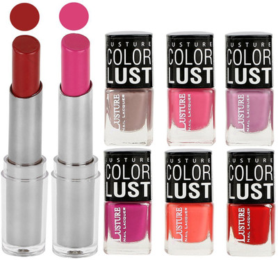 Ramble Lipstick & Nail Polish(Set of 8)