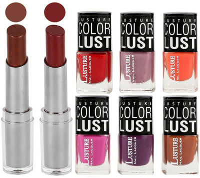 Ramble Lipstick & Nail Polish(Set of 8)