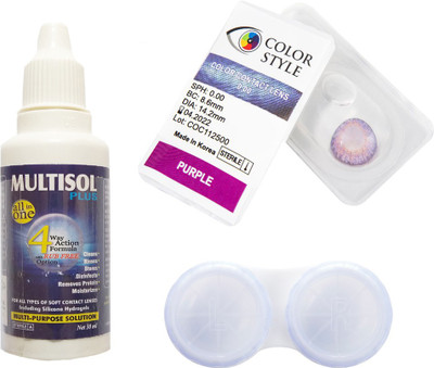 Color Style (Purple) Colored Contact Lenses Half-yearly Contact Lens(0, Violet, Pack of 3)
Color Style (Purple) Colored Contact Lenses Half-yearly Contact Lens(0, Violet, Pack of 3)