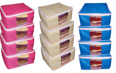 Afrose High Quality Combo deal Large 10inch 4pc Pink saree cover 4pc Blue Cover cover 4pc Cream saree cover Capacity 10-15 Units Saree/Blouse Each(Multicolor)
Afrose High Quality Combo deal Large 10inch 4pc Pink saree cover 4pc Blue Cover cover 4pc Cream saree cover Capacity 10-15 Units Saree/Blouse Each(Multicolor)