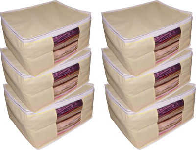 Afrose High Quality Multipurpose Non-Woven Plain 10inch Saree Cover 6PC Capacity 10-15 Units Saree/Blouse Each(Cream)
Afrose High Quality Multipurpose Non-Woven Plain 10inch Saree Cover 6PC Capacity 10-15 Units Saree/Blouse Each(Cream)