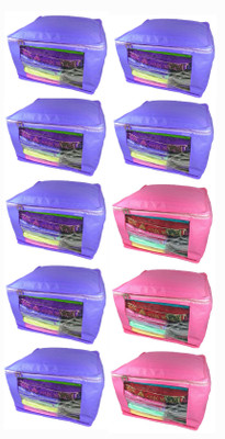 Afrose High Quality Multipurpose Plain 3 pcs Pink and 7 PC Blue Saree Cover Capacity 10-15 Units Saree/Blouse Each(Pink, Purple)
Afrose High Quality Multipurpose Plain 3 pcs Pink and 7 PC Blue Saree Cover Capacity 10-15 Units Saree/Blouse Each(Pink, Purple)