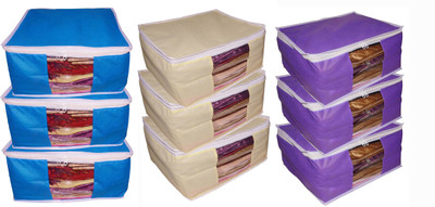 Afrose High Quality Combo deal Large 10inch 3pc Purple saree cover 3pc Blue Cover cover 3pc Cream saree cover Capacity 10-15 Units Saree/Blouse Each(Multicolor)
Afrose High Quality Combo deal Large 10inch 3pc Purple saree cover 3pc Blue Cover cover 3pc Cream saree cover Capacity 10-15 Units Saree/Blouse Each(Multicolor)